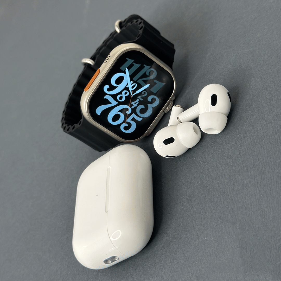 پک اقتصادی ساعت هوشمند و ایرپاد مدل x8 به همراه پاوربانک کابل و کله شارژ
