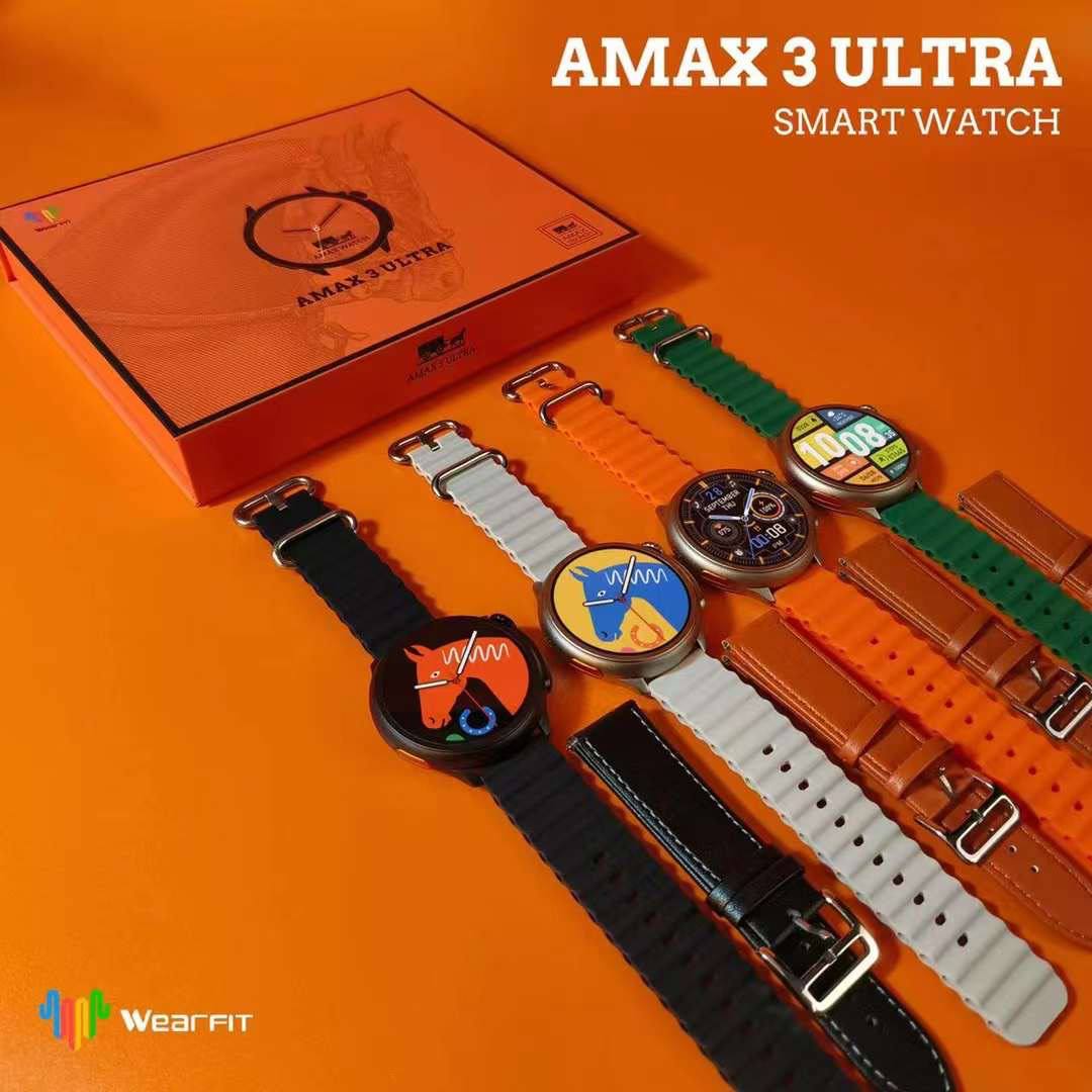 ساعت هوشمند جدید مدل Amax 3 ultra اصلی صفحه گرد اولترا جذاب
