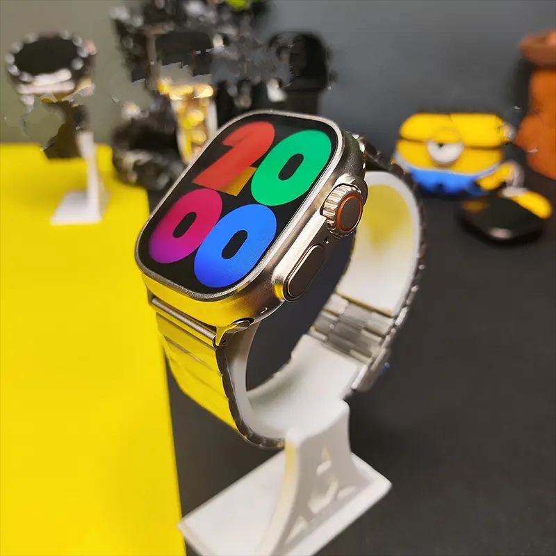 ساعت هوشمند جدید Q10 ultra2 دارای ۷بند اضافه و گلس کیفیت عالی