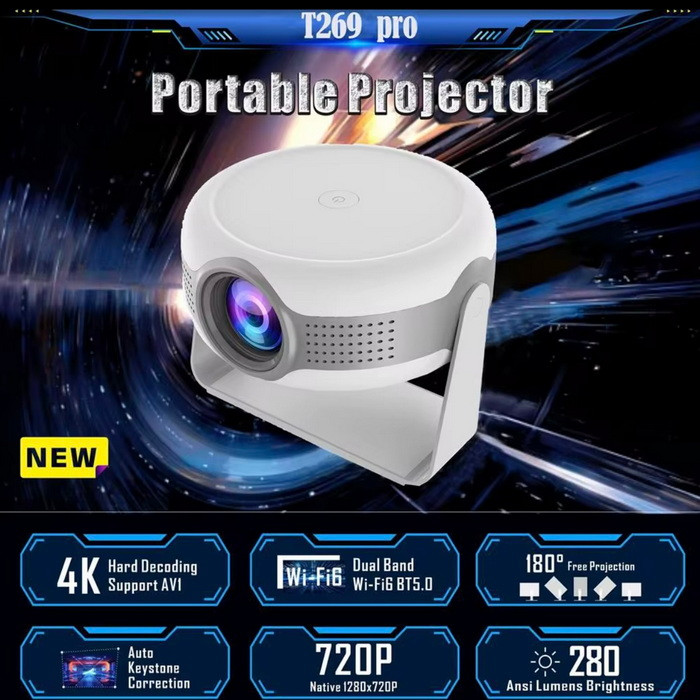 ویدئو پروژکتور اندرویدی T269 pro اصلی کیفیت عالی