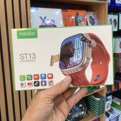 ساعت هوشمند دوربین دار و سیم کارت خور modio st13 با ۶۴ گیگ حافظه و ریجستر