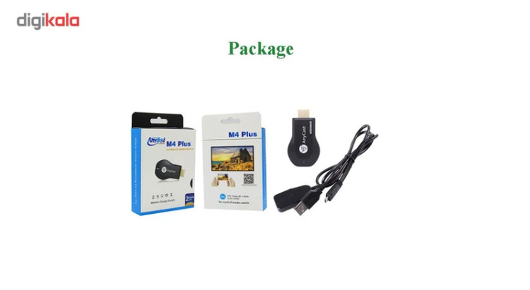 دانگل HDMI وای فای Anycast مدل M4 plus اصلی