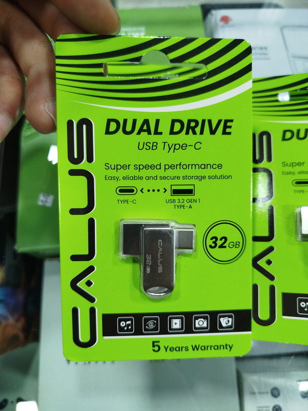 فلش مموری 32 گیگ کالوس مدل CALUS DUAL DRIVE USB Type‑C 32GB
