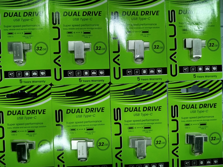 فلش مموری 32 گیگ کالوس مدل CALUS DUAL DRIVE USB Type‑C 32GB