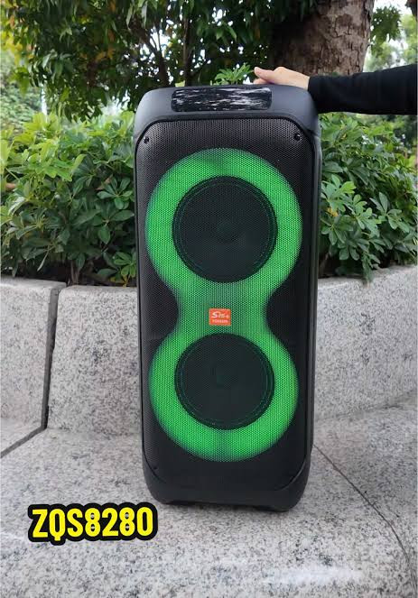 اسپیکر پارتی باکس بلوتوثی شارژی ZQS8280 با ریموت کنترل و میکروفون کیفیت عالی