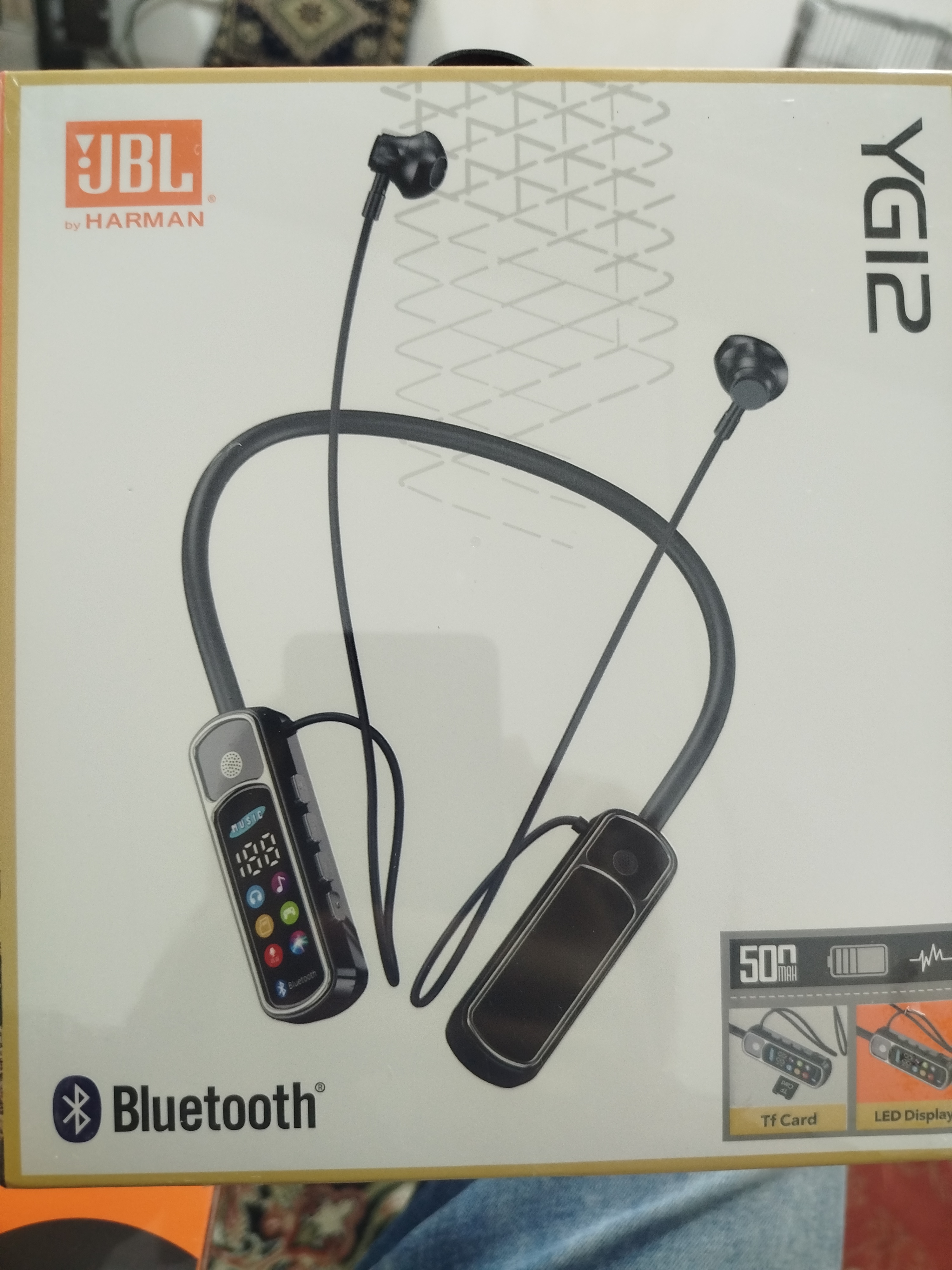 هندزفری بلوتوث گردنی JBL مدل YG12 کیفیت عالی