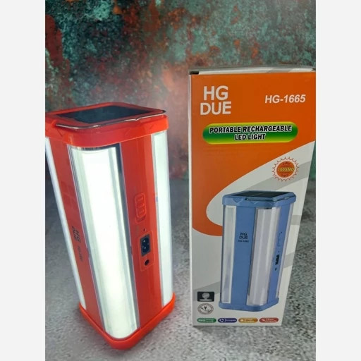 چراغ قوه شارژی خورشیدی HGDUE اصلی مدل HG1665