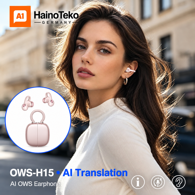 ایرپاد صورتی زنانه لاله گوش هاینو تکو مدل ows h15 اصلی