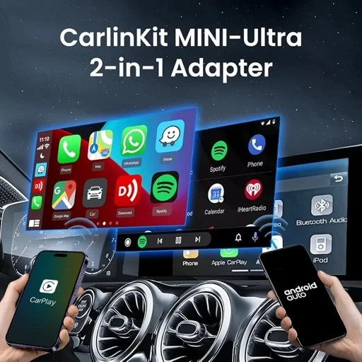 دانگل وایرلس کارپلی و اندروید اتو کارلینکیت مدل Carlinkit Mini Ultra