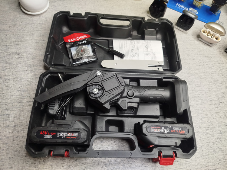 اره زنجیری شارژی CHAINSAW همراه ۲ باتری ۴۸ ولت کیفیت عالی
