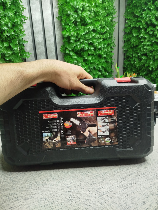 اره زنجیری شارژی CHAINSAW همراه ۲ باتری ۴۸ ولت کیفیت عالی