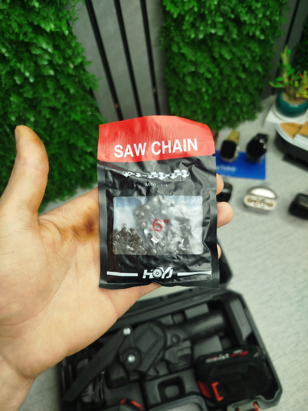 اره زنجیری شارژی CHAINSAW همراه ۲ باتری ۴۸ ولت کیفیت عالی