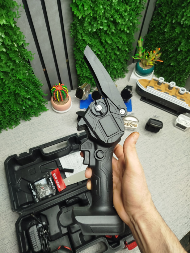 اره زنجیری شارژی CHAINSAW همراه ۲ باتری ۴۸ ولت کیفیت عالی