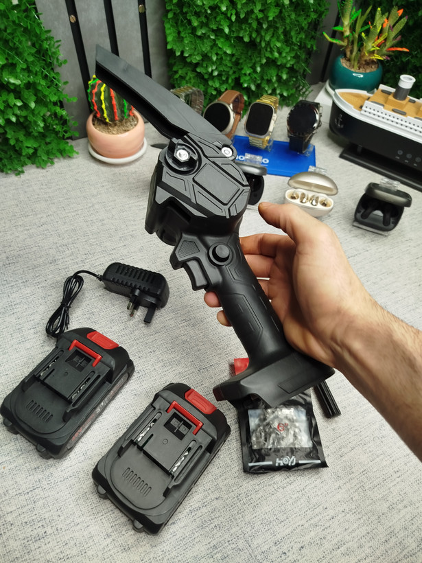 اره زنجیری شارژی CHAINSAW همراه ۲ باتری ۴۸ ولت کیفیت عالی