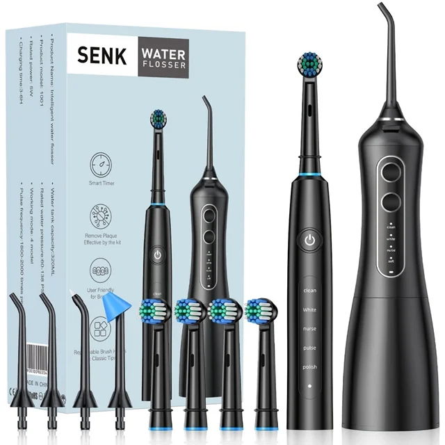 ست کامل مسواک برقی و واترجت SENK مدل Intelligent 2-in-1