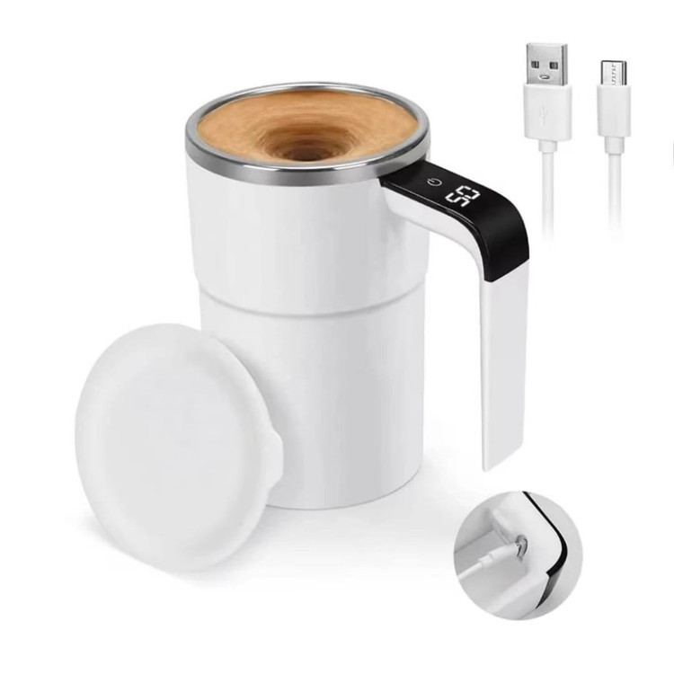 لیوان همزن هوشمند مغناطیسی شارژی با نمایشگر دما مدل SmartMix